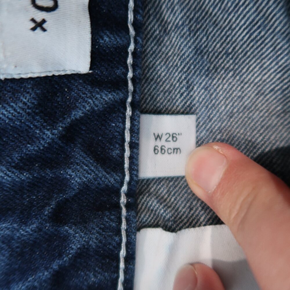 ASOS Collusion Womens 005 Straight Jeans Denim Blue Pants 26 - Picture 13 of 17